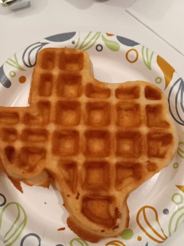 Texas hotels feature their state in waffle form!