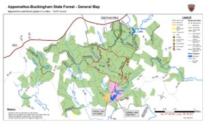 Appomattox-Buckingham State Forest - General Map