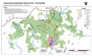 Appomattox-Buckingham State Forest - Hunting Map