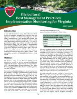 Silvicultural Best Management Practices Implementation Monitoring for Virginia - 2007-2008
