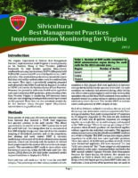 Silvicultural Best Management Practices Implementation Monitoring for Virginia - 2012