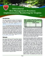 Silvicultural Best Management Practices Implementation Monitoring for Virginia - 2013