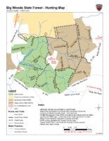 Big Woods State Forest - Hunting Map