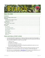The Branch Employee Newsletter 2020-03-30