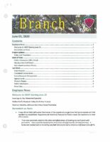 The Branch Employee Newsletter 2020-06-01
