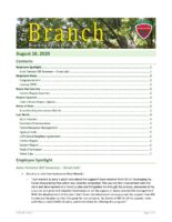 The Branch Employee Newsletter 2020-08-10