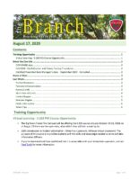The Branch Employee Newsletter 2020-08-17