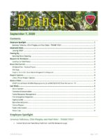 The Branch Employee Newsletter 2020-09-07