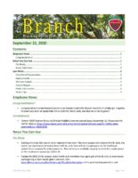 The Branch Employee Newsletter 2020-09-21