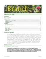 The Branch Employee Newsletter 2021-02-22