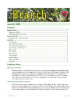 The Branch Employee Newsletter 2021-06-21