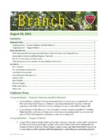 The Branch Employee Newsletter 2021-08-02