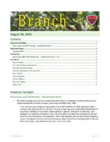 The Branch Employee Newsletter 2021-08-30