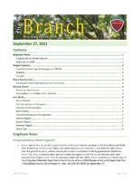 The Branch Employee Newsletter 2021-09-27