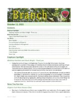 The Branch Employee Newsletter 2021-10-11