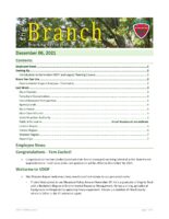 The Branch Employee Newsletter 2021-12-06