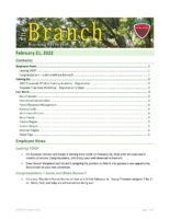 The Branch Employee Newsletter 2022-02-21