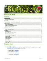 The Branch Employee Newsletter 2022-02-28