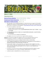 The Branch Employee Newsletter 2022-03-07