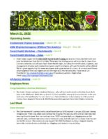 The Branch Employee Newsletter 2022-03-21