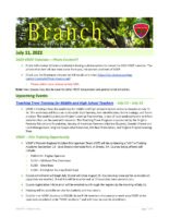 The Branch Employee Newsletter 2022-07-11
