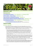 The Branch Employee Newsletter 2022-09-05