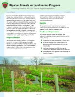 Riparian Forests for Landowners Program – Providing Flexible, No-Cost Forest Buffer Installation