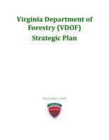 Forest Action Plan 2020 - Virginia Department of Forestry Strategic Plan