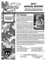 Holiday Lake Forestry Camp Annual Report 2017
