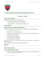Leadership Roundtable Meeting Minutes 2021-01-05