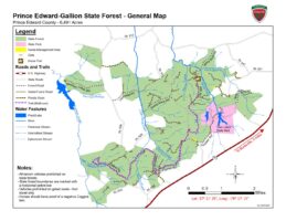 Prince Edward-Gallion State Forest - General Map