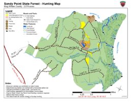 Sandy Point State Forest - Hunting Map