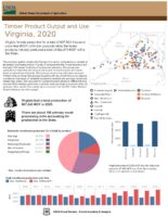 Timber Product Output and Use for Virginia, 2020