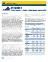 Timber Product Output and Use for Virginia, 2013