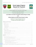 Forest Legacy Program Request for Proposals