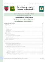 Forest Legacy Program Request for Proposals