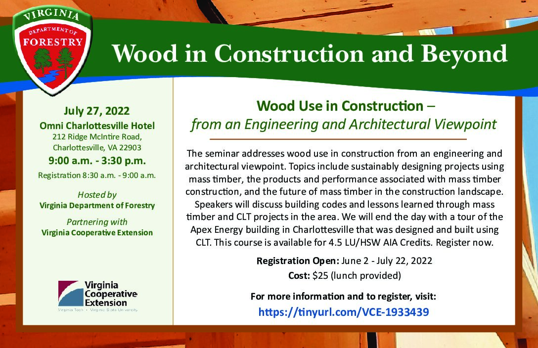 Wood in Construction and Beyond Seminar