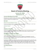 Board of Forestry Meeting Minutes 2020-01-09