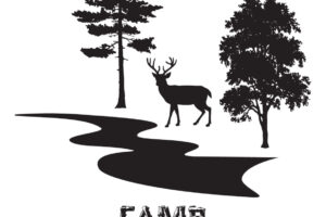 Camp Woods and Wildlife Logo - Black - JPG