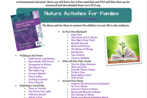 Nature Activities for Families