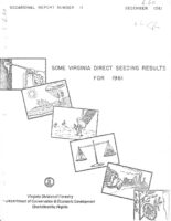 No. 011 Some Virginia Direct Seeding Results for 1961