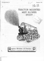 No. 020 Tractor-Mounted Mist Blower Study; William Mc. Newman; by T. A. Dierauf and R. L. Marler