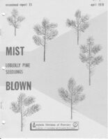No. 033 Damage from Mist Blowing to Recently Planted and Germinated Loblolly Pine Seedlings; by T. A. Dierauf, W. M. Newman, and S. F. Warner