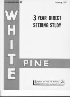 No. 035 A Three-Year White Pine Direct Seeding Study; by T. A. Dierauf and R. L. Marler