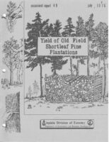 No. 049 Yield of Old Field Shortleaf Pine Plantations; by T. A. Dierauf and J. W. Garner