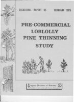 No. 065 Results at Age 23 of a Loblolly Pine Pre-Commercial Thinning Study; by T. A. Dierauf