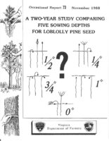 No. 073 A Two-Year Study Comparing Five Sowing Depths for Loblolly Pine Seed; by T. A Dierauf and L. J. Apgar