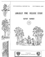 No. 086 Loblolly Pine Release Study Report No. 15; by T. A. Dierauf