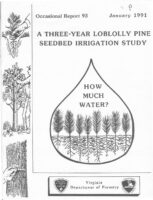 No. 093 A Three-Year Loblolly Pine Seedbed Irrigation Study; by T. A. Dierauf and L. A. Chandler