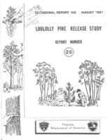 No. 100 Loblolly Pine Release Study Report No. 25; by T. A. Dierauf